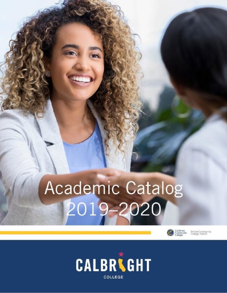 Academic Catalogs Calbright College